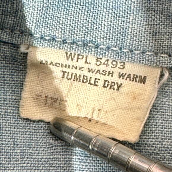 Vintage 70s CIRCLE C Denim Shirt - Picture 7 of 9